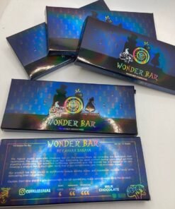 Canna Banana Wonder Bar for sale. This top-tier psilocybin chocolate bar blends rich chocolate flavor with a precisely dosed 4g of psilocybin mushrooms to deliver a smooth and pure high without the stomach discomfort often caused by traditional mushrooms.